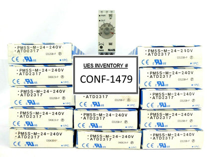 Matsushita PM5S-M-24-240V Multirange Timer NAiS PM5S ATD2317 Lot of 15 New