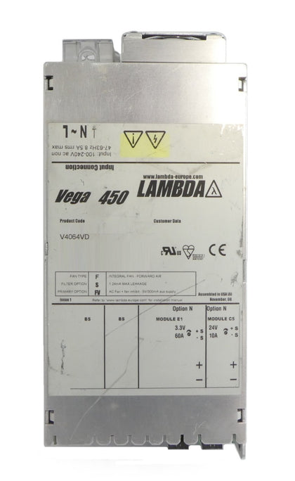 Lambda V4064VD Modular Power Supply Assembly Vega 450 Working Surplus