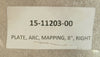 Novellus Systems 15-11203-00200mm Right Arc Mapping Plate New Surplus