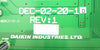 Daikin Industries DEC-02-20-1D Chiller 2T2 PCB Assembly TEL New Surplus
