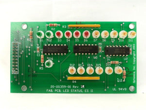 Optonics 20-101359-00 LED Status Board PCB ES-II Credence Systems Working Spare