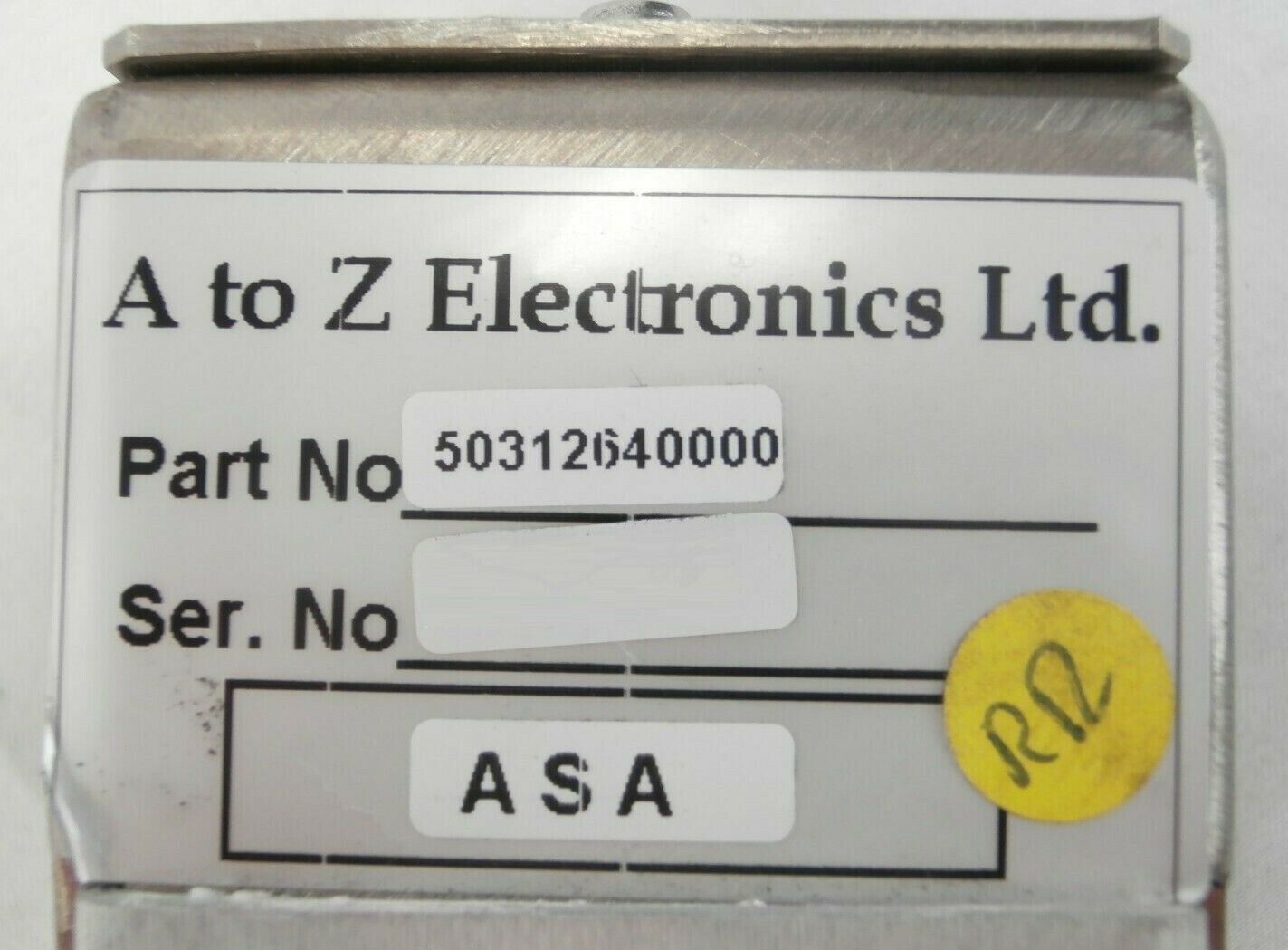 A to Z Electronics 50312640000 ASA Assembly AMAT Applied Materials Working Spare