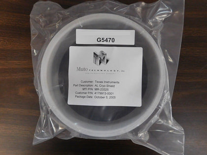 Muto Technology MR-23325 AL Cryo Shield 4179913-0001 MRC D121506