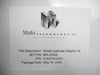 Muto Technology MR-25305 Shield Cathode Adaptor AL 4182278-0001 New