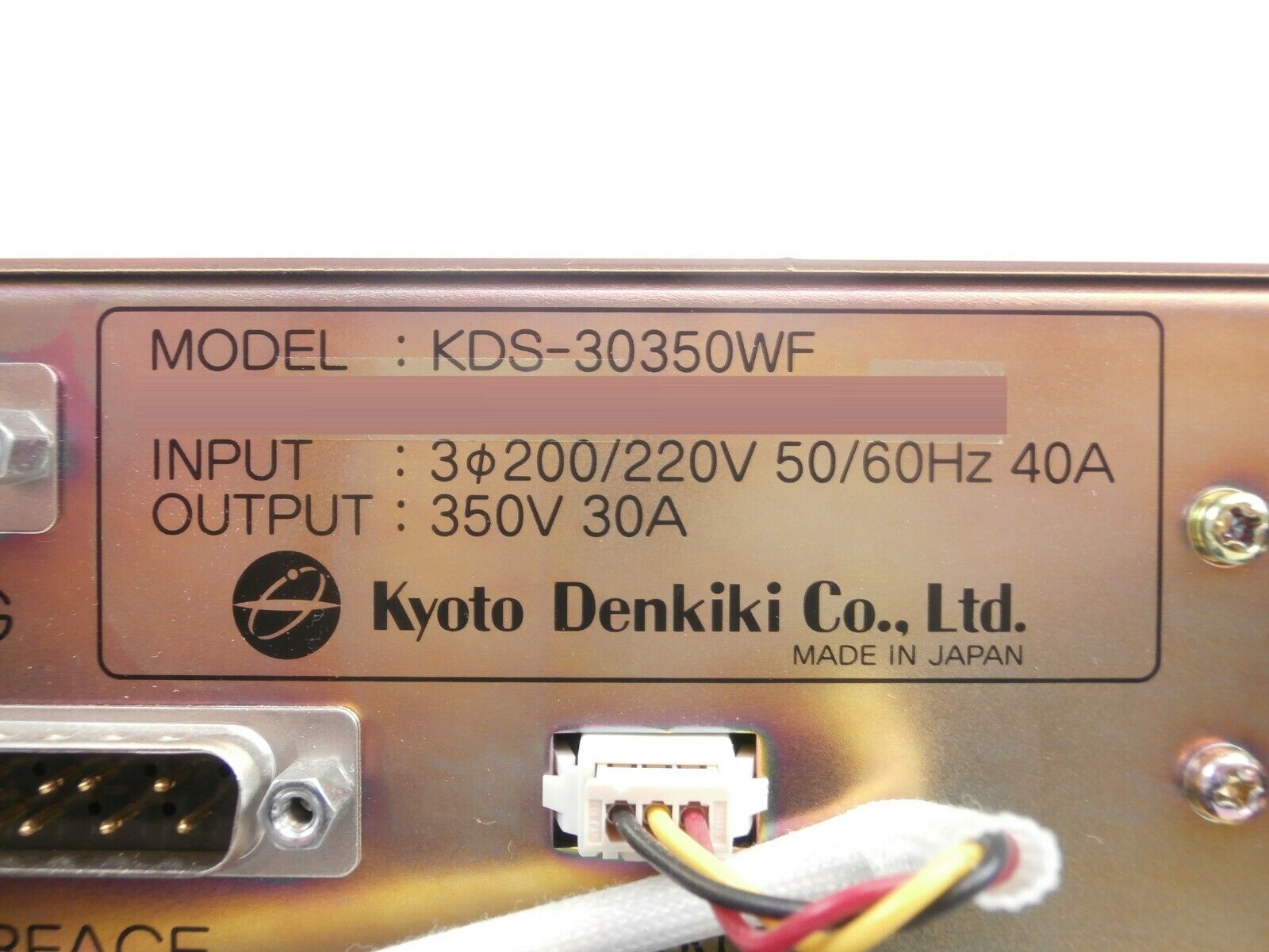 Kyoto Denkiki KDS-30350WFX Dual Output Power Supply Hitachi 3-A20515-*A Working