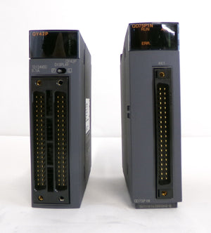 Mitsubishi MELSEC-Q PLC Units Q12DCCPU-V QY42P Q68ADV QD75P1N TEL 5K86 Set of 4