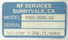 RF Services 9900-0005-04 RF Splitter 1-2kW @ 13.56MHz Mattson 580-00097-00 Spare