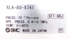 SMC XLA-80-X741 High Vacuum Angle Valve Vacuum Series Lot of 2 New