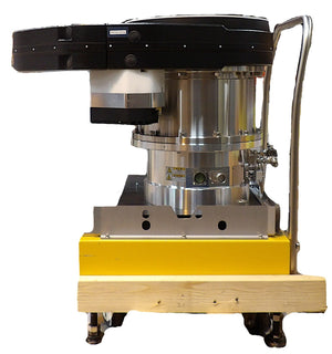 Shimadzu TMP-3403LMC-T4 Turbomolecular Pump w/Gate Valve Working Surplus