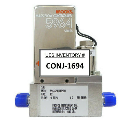 Brooks 5964C2MAM25KA Mass Flow Controller MFC Novellus 22-10527-00 Working Spare