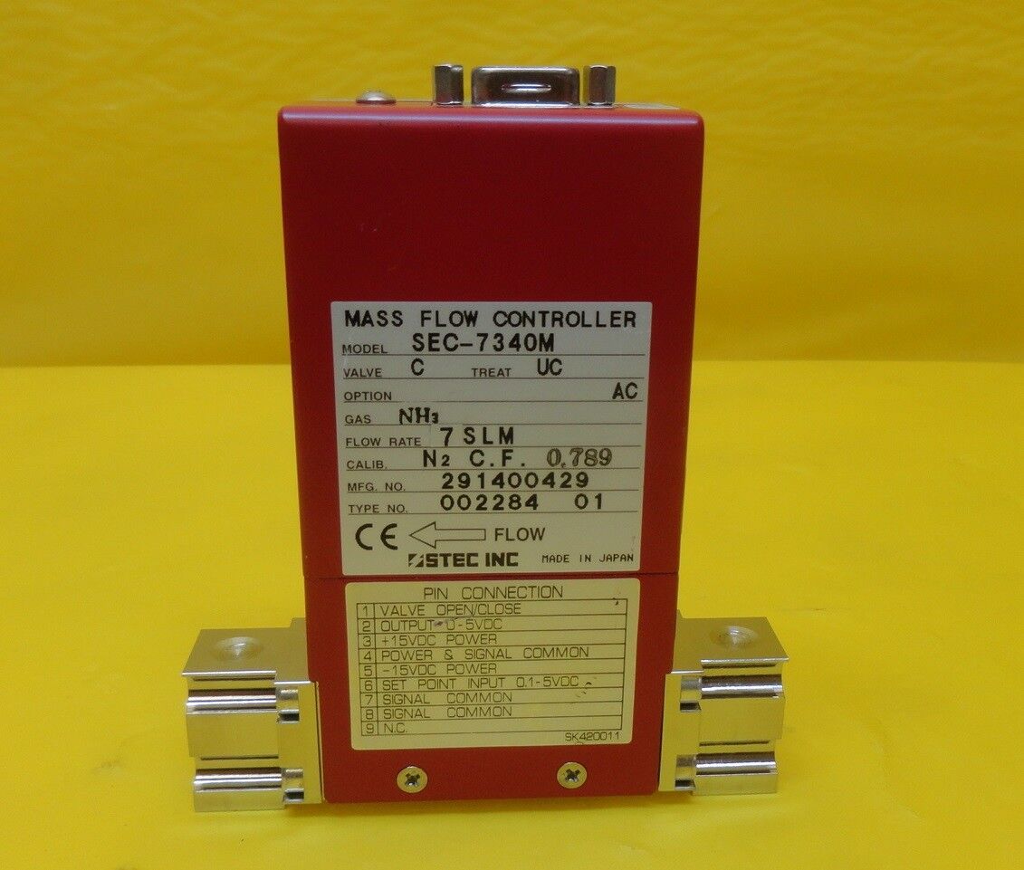 STEC SEC-7340M Mass Flow Controller MFC 7 SLM NH3 SEC-7340 Used Working