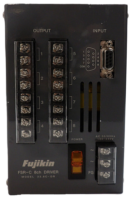 Fujikin 23.6C-DR 8 Channel Driver FSR-C 8ch DRIVER Working Surplus