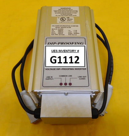 DIP Proofing Technologies DPI52S 25-208 Voltage Dip Proofing Inverter Used