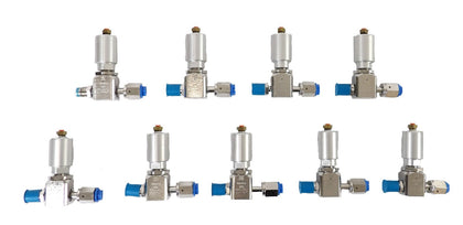 Parker Veriflo 45700041 Diaphragm Valve 930AOPLPNCSFSMF Reseller Lot of 9 Spare