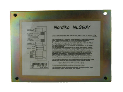 Nordiko NLS90V Linear Servo Controller 9550 Shield Metal Film PVD System Used