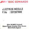 Edwards D37207000 Vacuum Pump Electrics Module Power Supply Working Spare