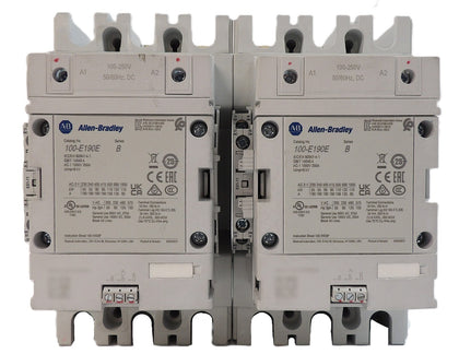 AB Allen-Bradley 100-E190E 3-Pole Contactor Series A Lot of 2 Working