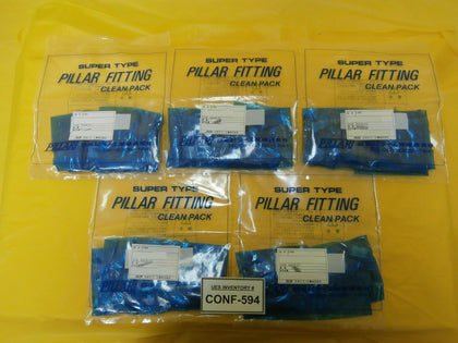 Nippon Pillar Fitting S-W4B 019109-912 Reseller Lot of 5 10 Packs New Surplus