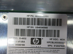 HP Hewllet-Packard AD239A Advanced Blade Server Processor AdvancedTCA Used