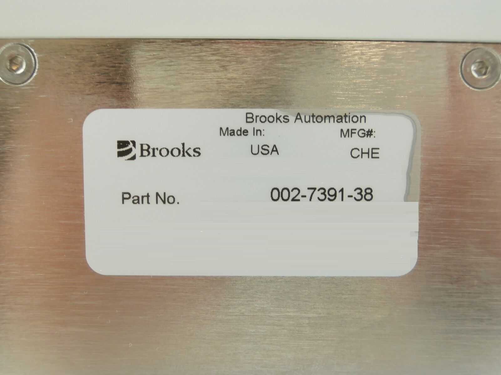 Brooks Automation 002-7391-38 Wafer Prealigner CHE Untested As-Is