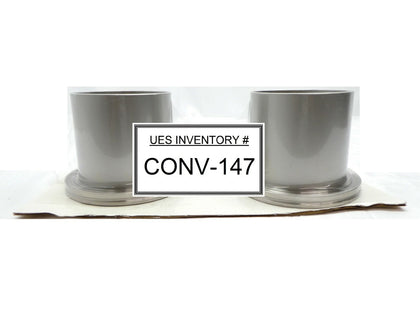 MKS Instruments ISO100 ISO-K 3.5" Nipple Weldment 316 Stainless HPS Lot of 2 New