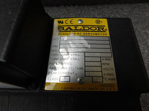BALDOR W069/0164 D121124 02 Brushless AC Servo Motor Used Working
