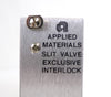 AMAT Applied Materials 0100-01223 Slit Valve Exclusive Interlock PCB Card Spare