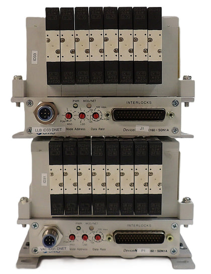 SMC EX160-SDN1A 8-Port Pneumatic Manifold AMAT 0190-13033 Lot of 2 Working