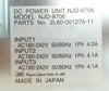 TEL Tokyo Electron 2L80-001275-11 DC Power Unit Assembly NJD-8706 Working