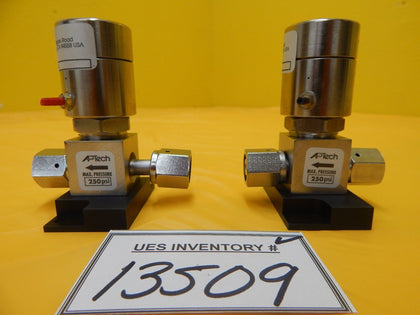 APTech AP3550SM 2PW FV4 FV4 Springless Diaphragm Valve Lot of 2 Used Working