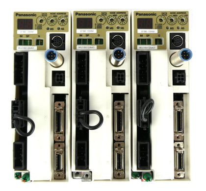 Panasonic MQDB012AAD AC Servo Driver AMAT 0190-15550 Lot of 3 Working Surplus