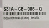 Lam Research S31A-CB-006-Q Ceramic Isolation Ring 0.0mm BEOL Used Working