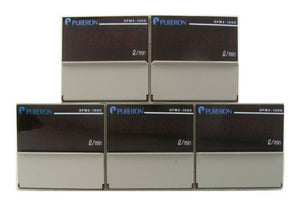 Pureron DFM2-1000 Digital Flow Meter Reseller Lot of 5 Working Surplus