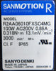Sanyo Denki R2AA06010FXSC4MG AC Servo Motor SANMOTION R W/Gearhead Working