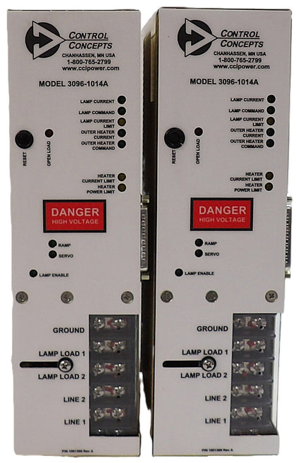 Control Concepts 3096-1014A SCR Power Controller AMAT Lot of 2 Working