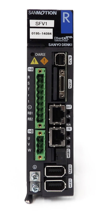 Sanyo Denki RS2A01A2HA5A00 AC Servo Drive SANMOTION R AMAT 0195-14084 Working