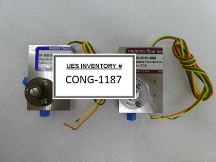Melama M-100-S131-000 Adjustable Flow Switch Reseller Lot of 2 New