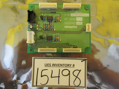 Komatsu 300818200 KE-2018 Interface Board PCB Used Working