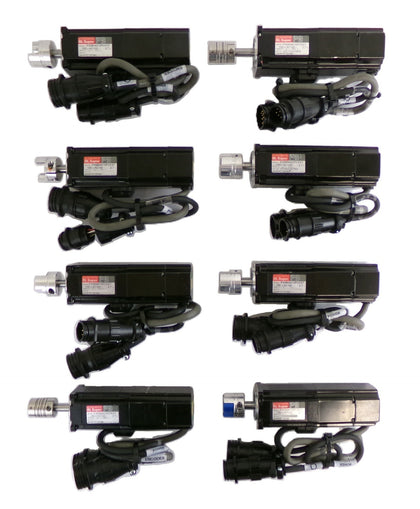 Panasonic P30B04010PCKST AC Servo Motor BL Super Reseller Lot of 8 Working