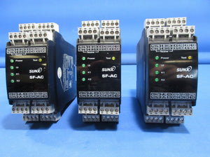 Sunx SF-AC Safety Relay Lot of 3 Kokusai Zestone DD-1203V 300mm Used Working