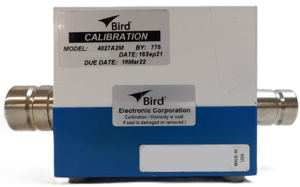 Bird Electronic 4027A2M RF Directional Power Sensor 1.5-2.5MHz @ 3W-10kW Working
