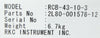 RKC 2L80-001578-12 Controller RCB-43-10-3 TEL Tokyo Electron MARK 8 Working