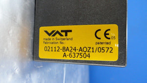VAT 02112-BA24-AOZ1 Rectangular Gate Valve MONOVAT Series 02 Used Working