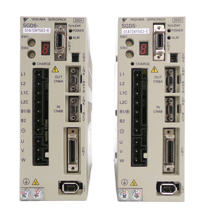 Yaskawa Electric SGDS-01A72AY583-E Servo Drive SERVOPACK Lot of 2 Working