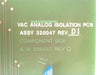 Genus 320047 VAC Analog Isolation PCB Varian Semiconductor VSEA D320047 Working
