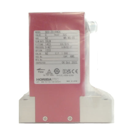 Horiba STEC SEC-Z514MGX Mass Flow Controller MFC Z500 3 SLM N2 New Surplus