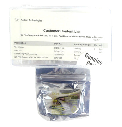 Agilent G1399-60001 Active Seal Wash Kit for 1260 Infinity II Sciex 5056623 New
