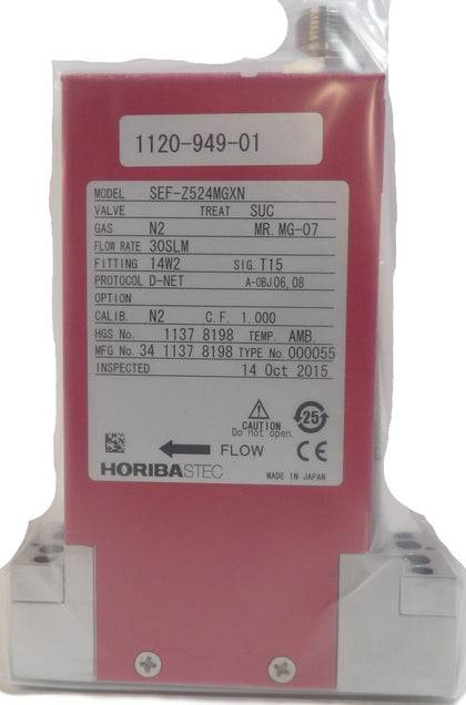 Horiba STEC SEF-Z524MGXN Mass Flow Controller Meter Z500 22 SLM HCl New