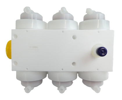 Semitool AE0400577 Customized 1/4 Check Valve Block Entegris CK4-4N-4N New