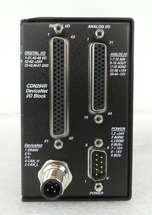 MKS Instruments AS01294-05 Hardened DeviceNet I/O Block CDN294R AMAT Working